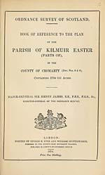 1874Kilmuir Easter (Parts of), County of Cromarty