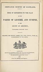 1868Leochel and Cushnie, County of Aberdeen