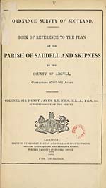 1868Saddell and Skipness, County of Argyll