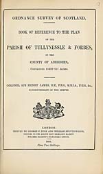 1868Tullynessle and Forbes, County of Aberdeen