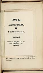 Title pageNot I, and other poems