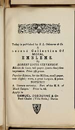 Advertisement of 'Moral emblems': second collection